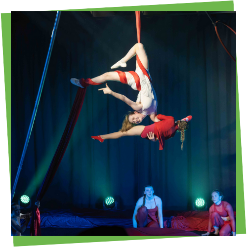 Circus performers at Durham Fringe 2025